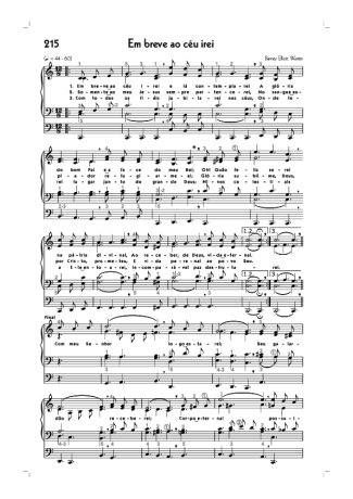 Hinário CCB (215) Em Breve Ao Céu Irei score for Organ
