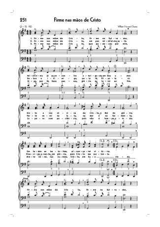 Hinário CCB (251) Firme Nas Mãos De Cristo score for Organ