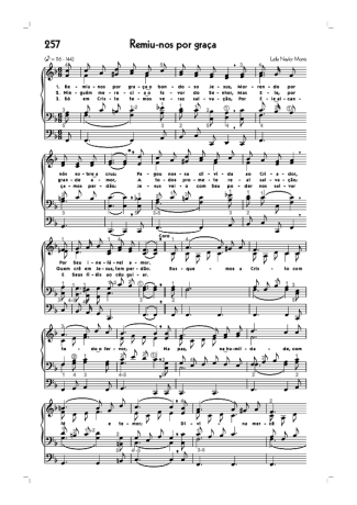 Hinário CCB (257) Remiu Nos Por Graça score for Organ