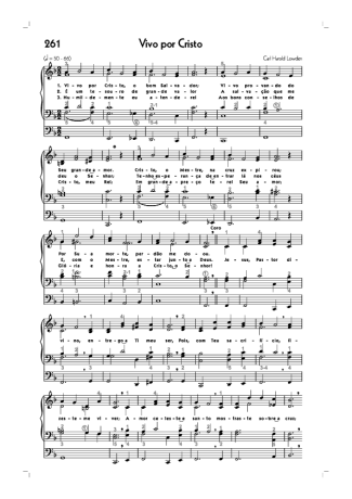 Hinário CCB (261) Vivo Por Cristo score for Organ