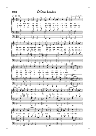 Hinário CCB (268) Ó Deus Bendito score for Organ