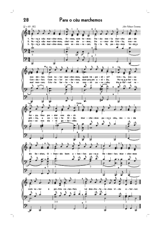 Hinário CCB (28) Para O Céu Marchemos score for Organ