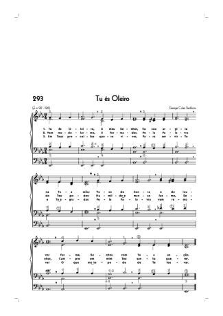 Hinário CCB (293) Tu És Oleiro score for Organ