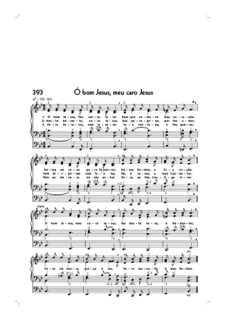 Hinário CCB (393) Ó Bom Jesus Meu Caro Jesus score for Organ