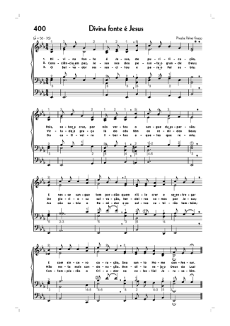 Hinário CCB (400) Divina Fonte É Jesus score for Organ