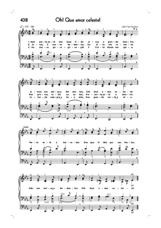 Hinário CCB (438) Oh Que Amor Celeste score for Organ