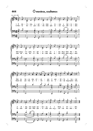 Hinário CCB (444) Ó Meninos Exaltemos score for Organ