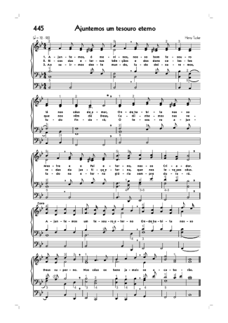 Hinário CCB (445) Ajuntemos Um Tesouro Eterno score for Organ