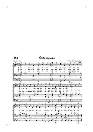 Hinário CCB (458) Cristo Me Ama score for Organ