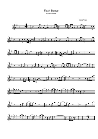 Irene Cara  score for Alto Saxophone