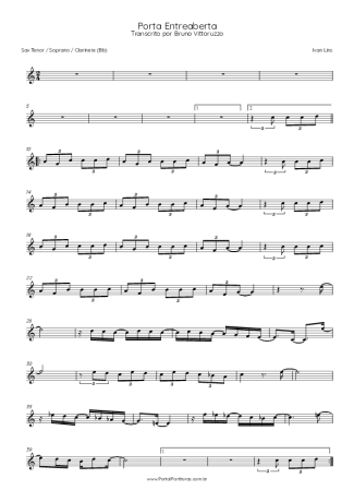 Ivan Lins  score for Clarinet (Bb)