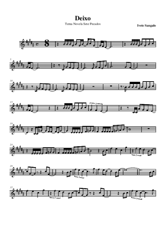 Ivete Sangalo  score for Alto Saxophone