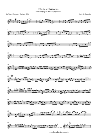 Jacob do Bandolim  score for Clarinet (Bb)