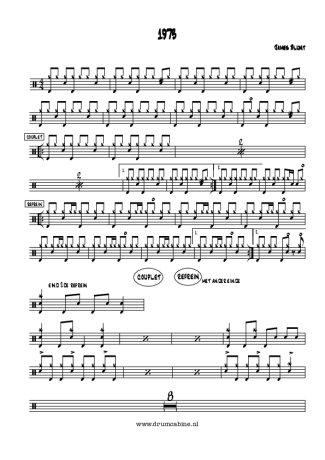 James Blunt 1973 score for Drums