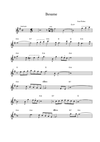 Jane Duboc  score for Alto Saxophone