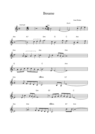 Jane Duboc  score for Clarinet (Bb)