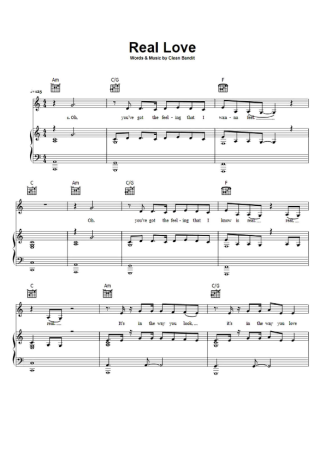 Jess Glynne feat Clean Bandit  score for Piano