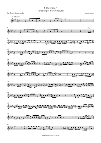 Jessé Aguiar  score for Tenor Saxophone Soprano (Bb)