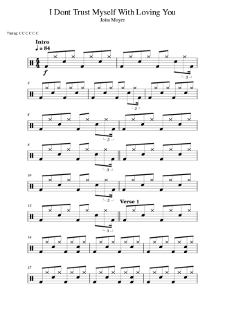 Score for Drums