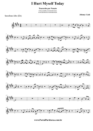 Johnny Cash  score for Alto Saxophone