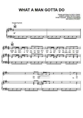 Jonas Brothers  score for Piano