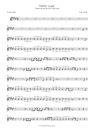 Jorge Vercillo  score for Trumpet