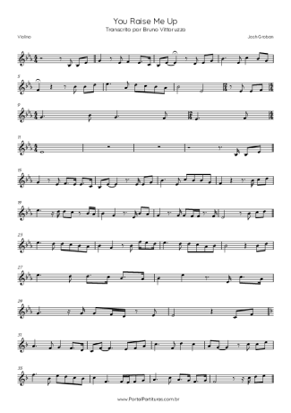 Josh Groban  score for Violin