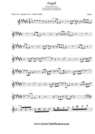 Julian Angel score for Tenor Saxophone Soprano (Bb)