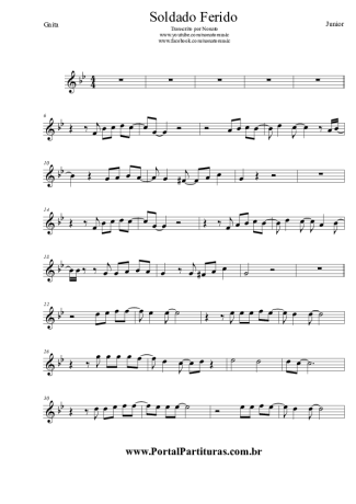 Junior (Gospel) Soldado Ferido score for Harmonica