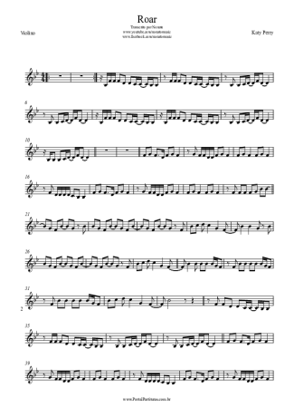 Katy Perry  score for Violin