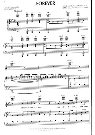 Kenny Loggins  score for Piano