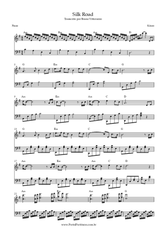 Kitaro Silk Road score for Piano