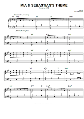 La La Land Mia &  Sebastians Theme score for Piano