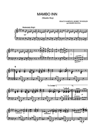 Latin Jazz  score for Piano