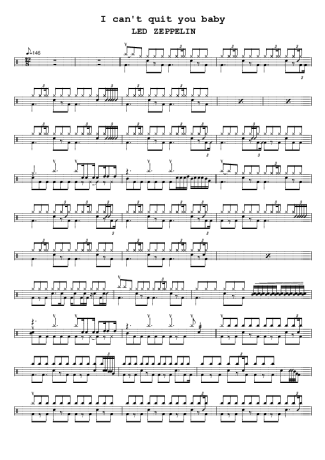 Led Zeppelin I Can’t Quit You Baby score for Drums