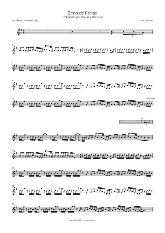 Léo Santana  score for Tenor Saxophone Soprano (Bb)