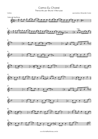 Leonardo  score for Violin