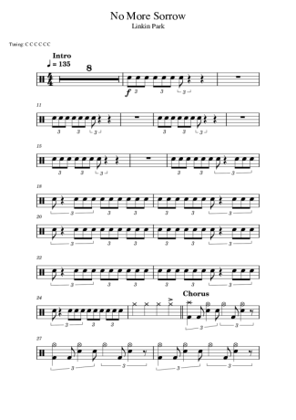 Score for Drums