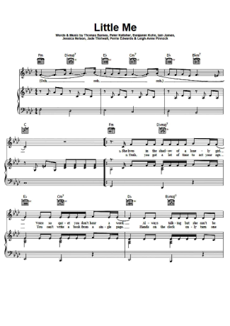 Little Mix Little Me score for Piano