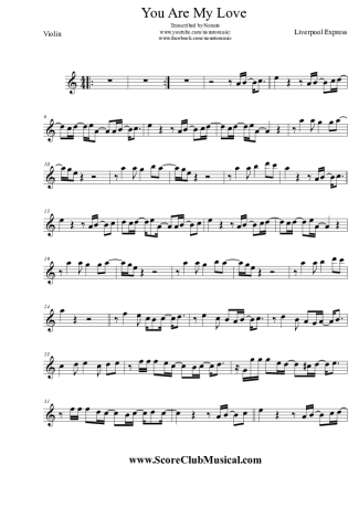 Liverpool Express You Are My Love score for Violin