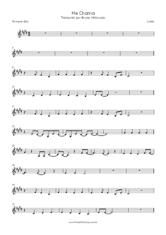 Lobão  score for Trumpet