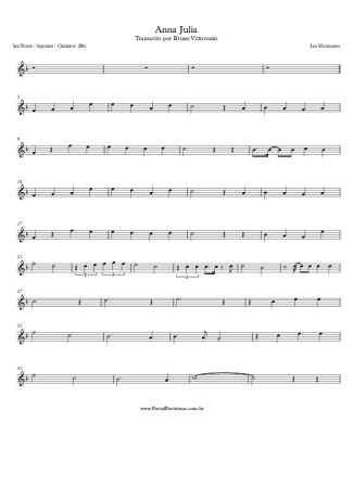 Los Hermanos  score for Tenor Saxophone Soprano (Bb)
