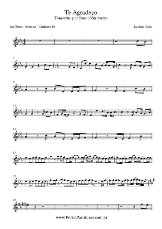 Luciano Claw  score for Tenor Saxophone Soprano (Bb)