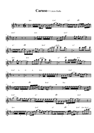 Lúcio Dalla  score for Alto Saxophone