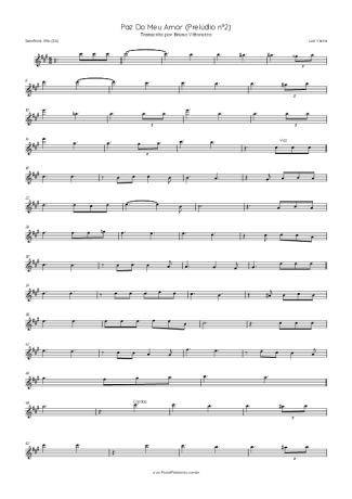 Luiz Vieira  score for Alto Saxophone