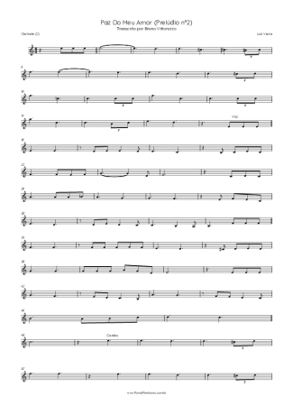 Luiz Vieira  score for Clarinet (C)