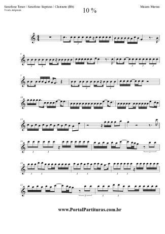 Maiara & Maraisa  score for Clarinet (Bb)