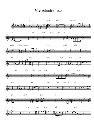Maná  score for Alto Saxophone