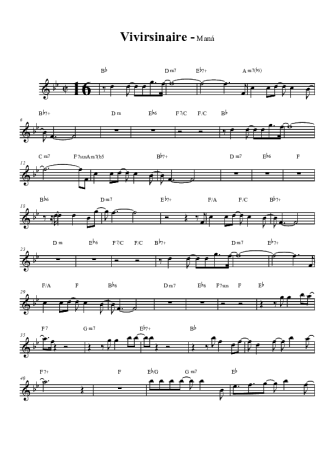 Maná  score for Tenor Saxophone Soprano (Bb)