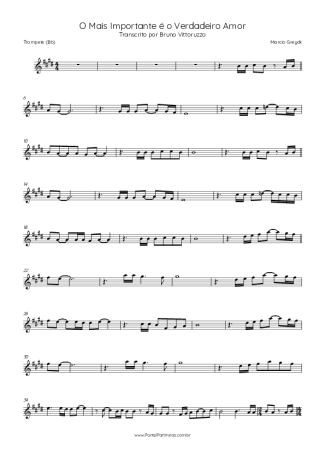 Márcio Greyck  score for Trumpet